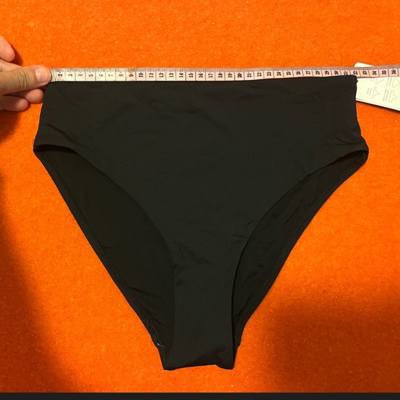Black high rise bikini swimsuit bottom NWT - Picture 10 of 11